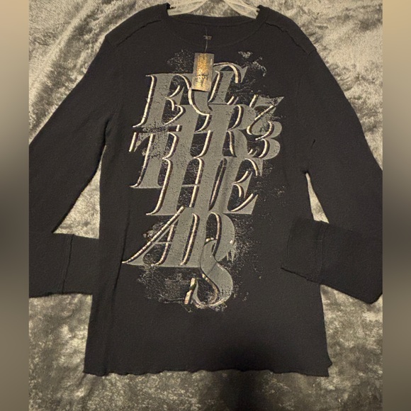 Black Graphic Long Sleeve Shirt - Picture 4 of 6